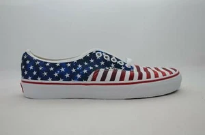 Vans Authentic (Custom) Red/White/Blue Mens Size 7.5 Skate New in Box NO Top Lid - Picture 1 of 8