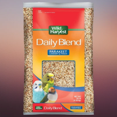Wild Harvest Daily Blend Nutrition Diet Bird Food Parakeet Canary And Finch 10Lb