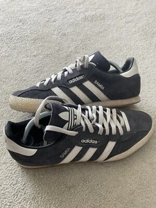 Mens Older Boys Adidas Samba Trainers Shoes Size 9 EU 43.5 White Blue - Picture 1 of 9