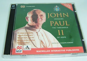 JOHN PAUL II - Crossing The Threshold 2 CD ROM Set From Macmillan Interactive  - Picture 1 of 2