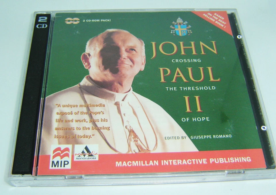Pope John Paul II Crossing The Threshold Of Hope 2 CD ROM Set For PC - Image 1 of 2