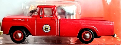CMW 1960 FORD 1/2 TON P/U HY-LINE TRUCK RTR BUILT 1/87 MINI METALS PENN. RR. RED - Image 1 of 4