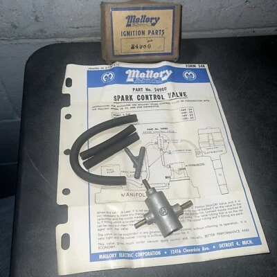 Nuevo de Lote Antiguo Kit de Válvula de Control de Chispa Distribuidor ZB 1949-54 FH V8 Ford Foto 1 de 4