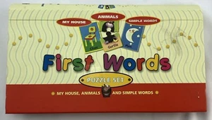 Juego de rompecabezas primeras palabras mi casa animales palabras simples desarrollo infantil temprano - Imagen 1 de 3