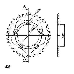 Krone Supersprox Aluminium KTM 525 x 37 Motorrad Motor Ersatzteile