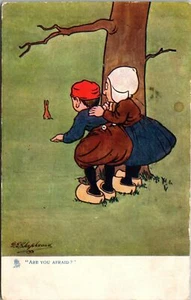 Postkarte Little Hollanders Are You Afraid Oulette G.E. Shepheard Tuck's #680 - Bild 1 von 2