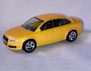 AUDI RS4 REALTOY METALLIC YELLOW 4 DOOR SPORTS CAR 1:59 USED PLEASE SEE PHOTOS - Picture 1 of 10