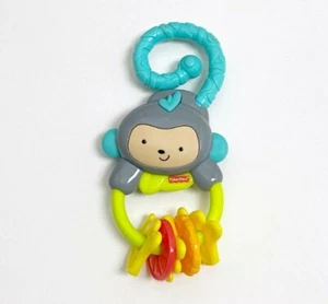Anillo de dentición de mono gris Fisher Price juguete para bebé Usado en excelente estado - Imagen 1 de 2
