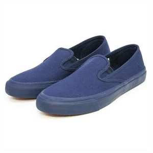 Fred Perry Men's NEW Turner Slip On Canvas Casual Sneakers Comfort Shoes Blue - Picture 1 of 8
