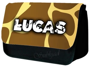 TROUSSE A CRAYONS Safarie animaux Personnalisée avec prénom de votre choix - Imagen 1 de 5