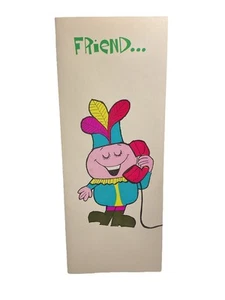 Vintage 60's Funny Friend Charmers Charm Craft Novelty Greeting Card New 4x9 - Picture 1 of 3