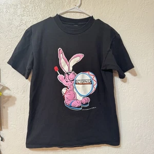 NEW! NWOT NOS Vintage Energizer Bunny T-shirt Medium 1992 2-Sided Single Stitch - Picture 1 of 2