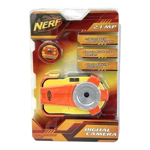 NERF 2.1 MP Digital Camera New Sealed 1.5” LCD Preview Orange Facing Cover 2012 - Picture 1 of 9