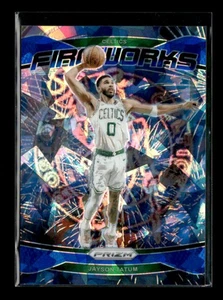 Jayson Tatum 2024-25 Panini Prizm Basketball Fireworks Blue Ice 038/125 [jm4 - Picture 1 of 2