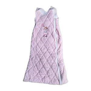 Baby Blanket Sleeping Bag Sack Kinderbest Pink embroidered Vintage Zipper Quilt - Picture 1 of 15
