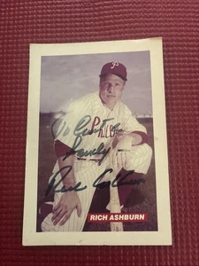 Richie Ashburn signed Autogramm 6 x 4,25 Foto Philadelphia Phillies mit Statistiken - Bild 1 von 5