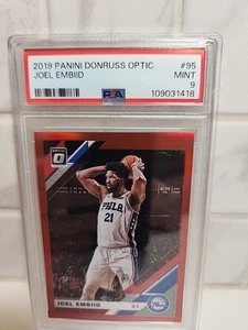 2019 Panini Donruss Optic Prism Joel Embiid PSA 9 /99 - Picture 1 of 7
