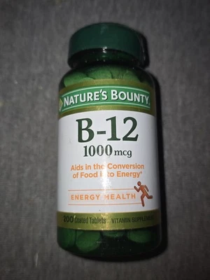 Vitamina B12, Apoya el Metabolismo Energético, Comprimidos, 1000Mcg, 200 Ct...Hh Foto 1 de 2