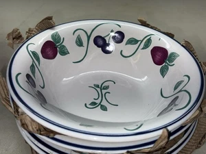 Princess House Exclusive Orchard Medley 7” Cereal/Soup/Saled Bowls Set Of 4 - Picture 1 of 7