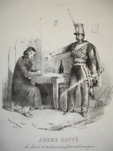 ORIGINAL CHARLET LITHOGRAPHIE "ziemlich verursacht!" - Bild 1 von 1