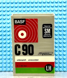 BASF LH SM 90 PERMASTORE LIBRARY BOX BLANK CASSETTE TAPE (1) (SEALED) - Picture 1 of 6