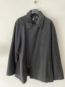 DKNY Jeans Grey Wool Blend Overcoat Mens Size L - Picture 1 of 6