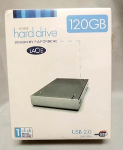 LaCie 120GB Mobile External Hard Drive P2 HD USB 2.0 B/U Software F.A. Porsche - Picture 1 of 8