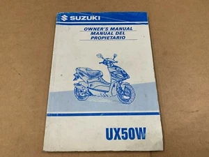 Manual del propietario genuino Suzuki UX50W Zillion 1998 99011-22F50-01S - Imagen 1 de 4