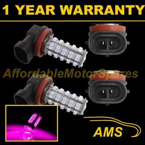 2X H8 PINK 60 LED FRONT FOG SPOT LAMP LIGHT BULBS HIGH POWER KIT XENON FF500401 - Picture 1 of 1