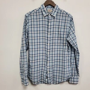 Faherty Mens Plaid Long Sleeve Button Up Shirt Size M Country Western Ranch - Picture 1 of 12