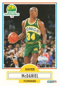 Xavier McDaniel 1990 Fleer #179 Seattle SuperSonics - Picture 1 of 2