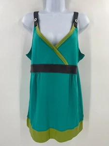 Matilda Jane Damengröße Large ärmellos grün & grau Seidenmischung Tunika Top - Bild 1 von 11