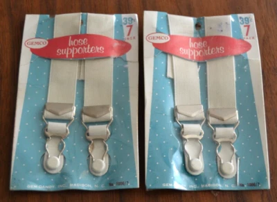 2 Vintage Gem Dandy 7” Hose Supporters by Gemco Wear to Package See Pics - Image 1 of 4