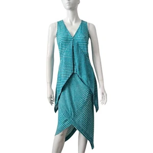 Willow Silk Asymmetric Skirt Top Set Size 8 Australian Designer - Picture 1 of 11