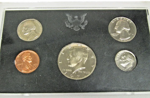1971 S United States Proof Set NO BOX/COA Cover