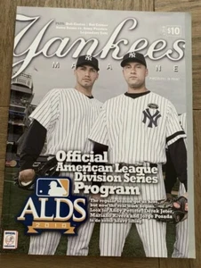 NY YANKEES 2010 PROGRAMA ALDS DEREK JETER ANDY PETTITTE SERIE MUNDIAL BÉISBOL - Imagen 1 de 2