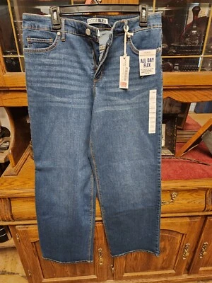Code Bleu Denim Jeans Relaxed Wide Leg Mid Rise size 12 New with Tags - Image 1 of 4