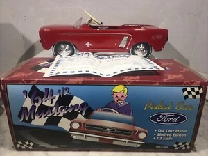 Sealed 1964 1/2 Red Ford Mustang Pedal Car 1:16 Limited Edition 10,000 deco gift - Picture 1 of 14