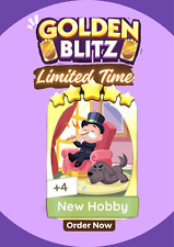 Monopoly Go 5 star Sticker/Card - Golden Blitz Event - New Hobby LIMITED TIME