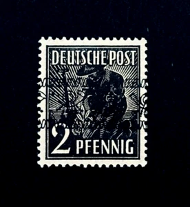 GERMANY Stamp - 1948 WWII Allied Military Occupation Bi-zone Overprint MH r59 - Picture 1 of 2