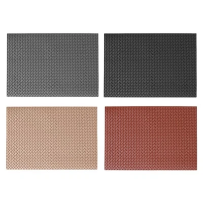 Stylish and Practical Weave Pattern Table Mat Set Long lasting Durability - Image 1 of 4
