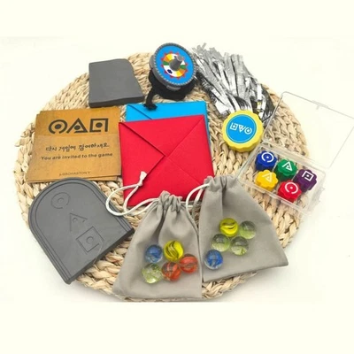 Juego de Calamares Juego de Aire Lanzamiento de Piedras Folk Tradicional Jegi Gonggi Juguete Educativo Foto 1 de 4