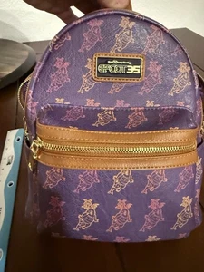 Disney Loungefly EPCOT 35th Anniversary Figment Mini Backpack  AS IS - Picture 1 of 7
