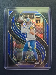 2024 Select Football Matthew Stafford Premier Level Blue Checkerboard 143/175... - Picture 1 of 2