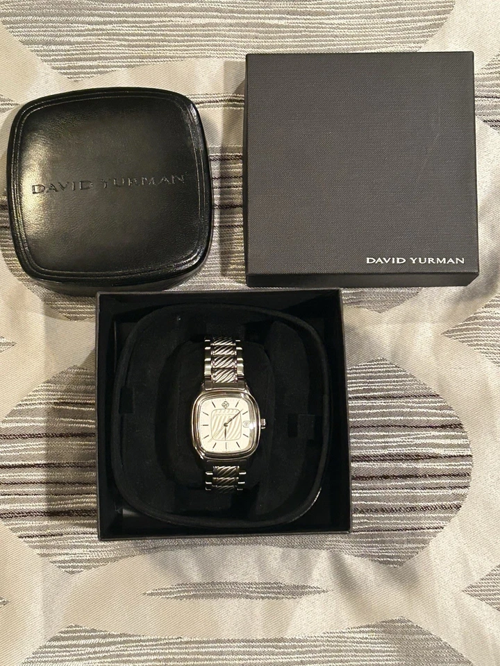 Reloj Pulsera David Yurman Pura Sangre Blanco Unisex Adulto - Casi Nuevo - Papeleo Completo Foto 1 de 4