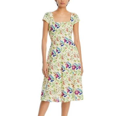 Bagatelle Square Neck Printed Seamed Flare Midi Dress Women’s size XL NWT - Image 1 of 4