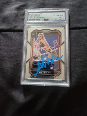 Alexa Bliss firmado 2023 Panini Prizm #139 WWE PSA Foto 1 de 2