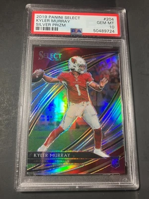 2019 Panini Select Kyler Murray Silver Prizm Field Level Rookie RC PSA 10 Gem - Image 1 of 2