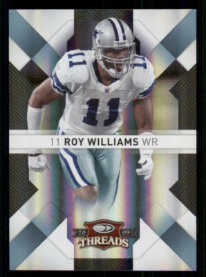 2009 Donruss Threads Platinum Holofoil #27 Roy Williams WR /25 - Image 1 of 2