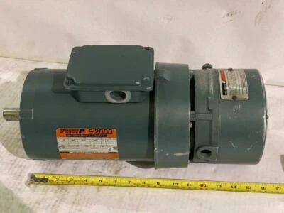 RELIANCE ELECTRIC 1HP AC MOTOR & BRAKE  # PH141453R  208-230/460VAC  1140RPM - Image 1 of 4